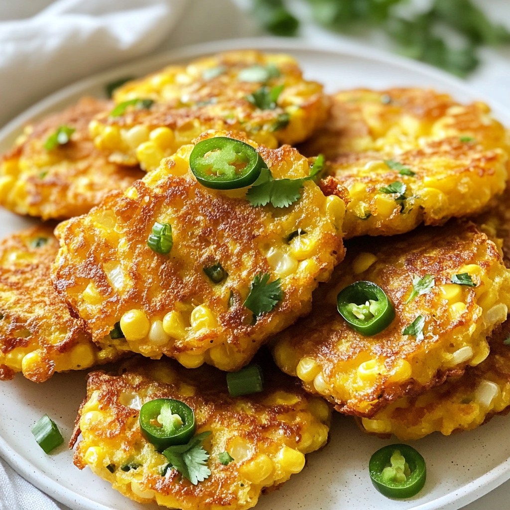 Jalapeño Cheddar Corn Fritters Crunchy and Tasty Treat