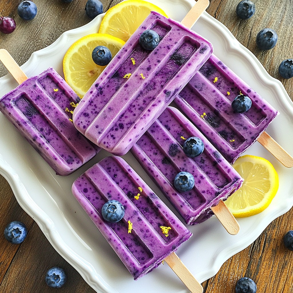 Blueberry Lemonade Popsicles Refreshing Summer Treat