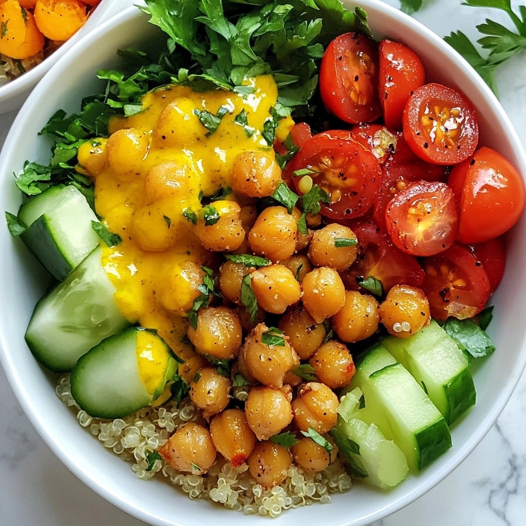 Savory meal prep Lemon Herb Chickpea Bowls Delight