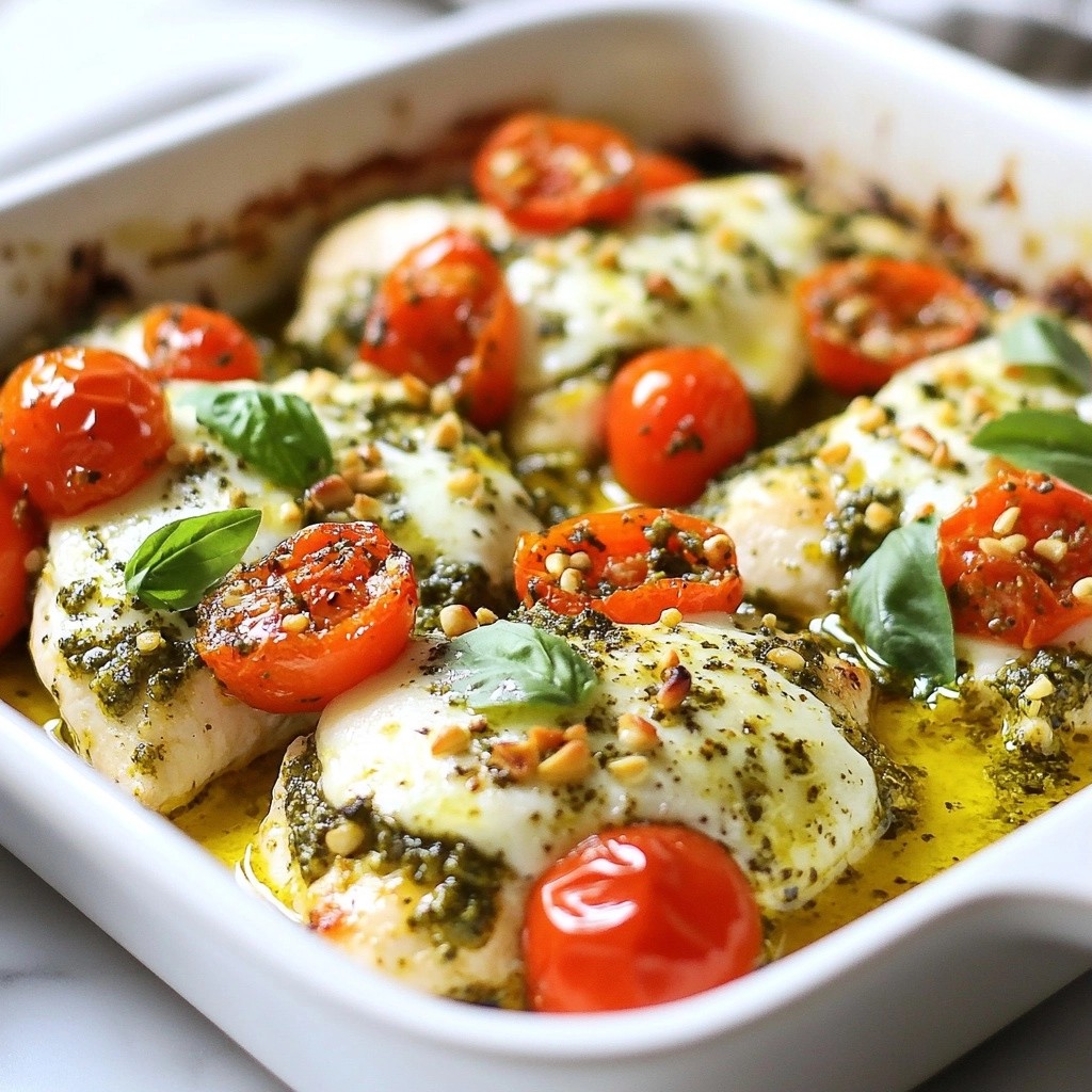 Tangy Freezer-Friendly Lemon Pesto Chicken Bake Recipe