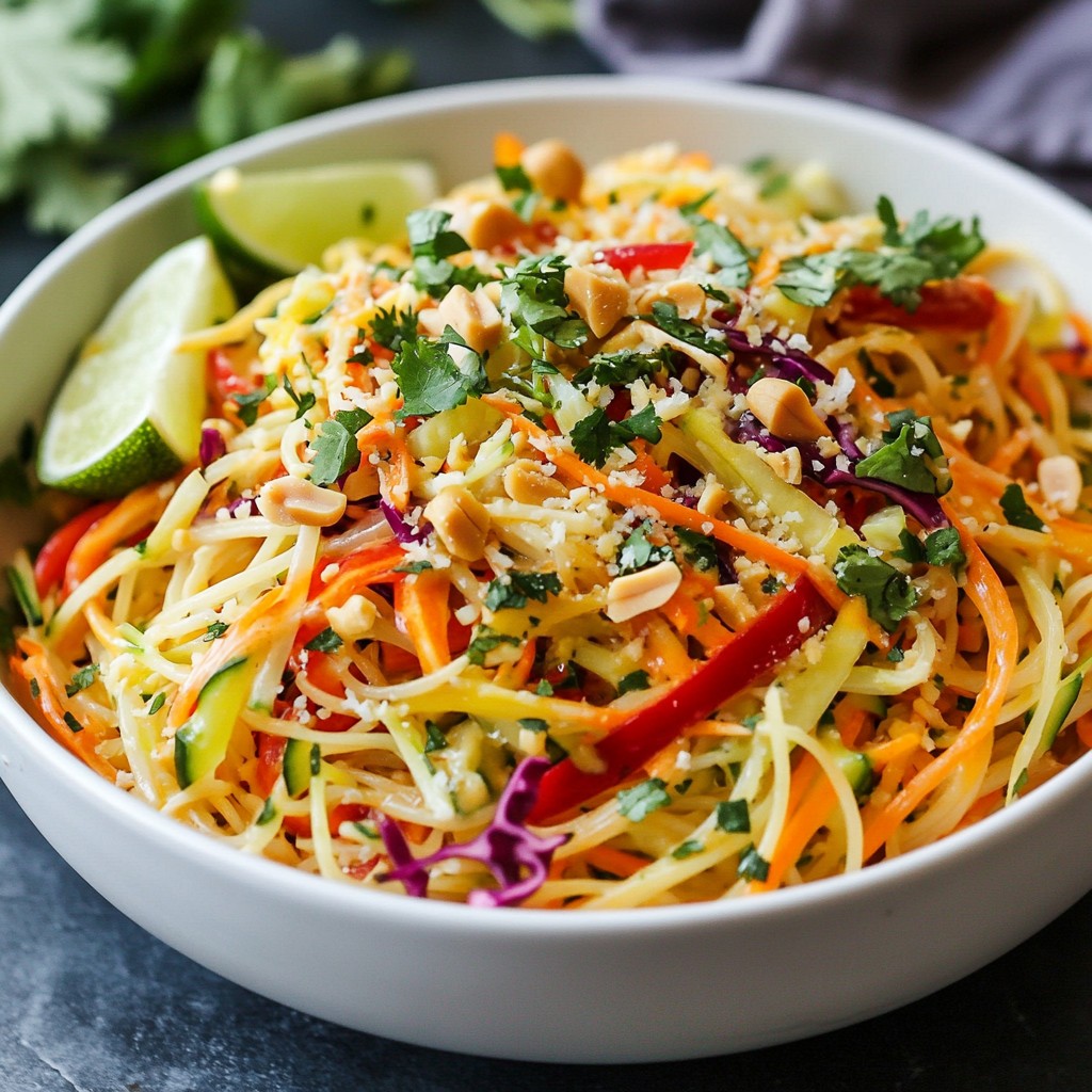 Spicy Thai Peanut Noodle Salad Flavorful and Fresh Dish