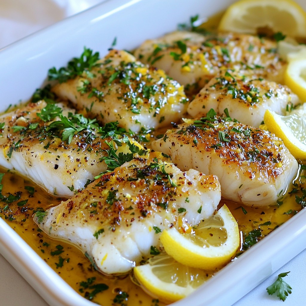 Lemon Herb Baked Cod Tasty and Simple Recipe