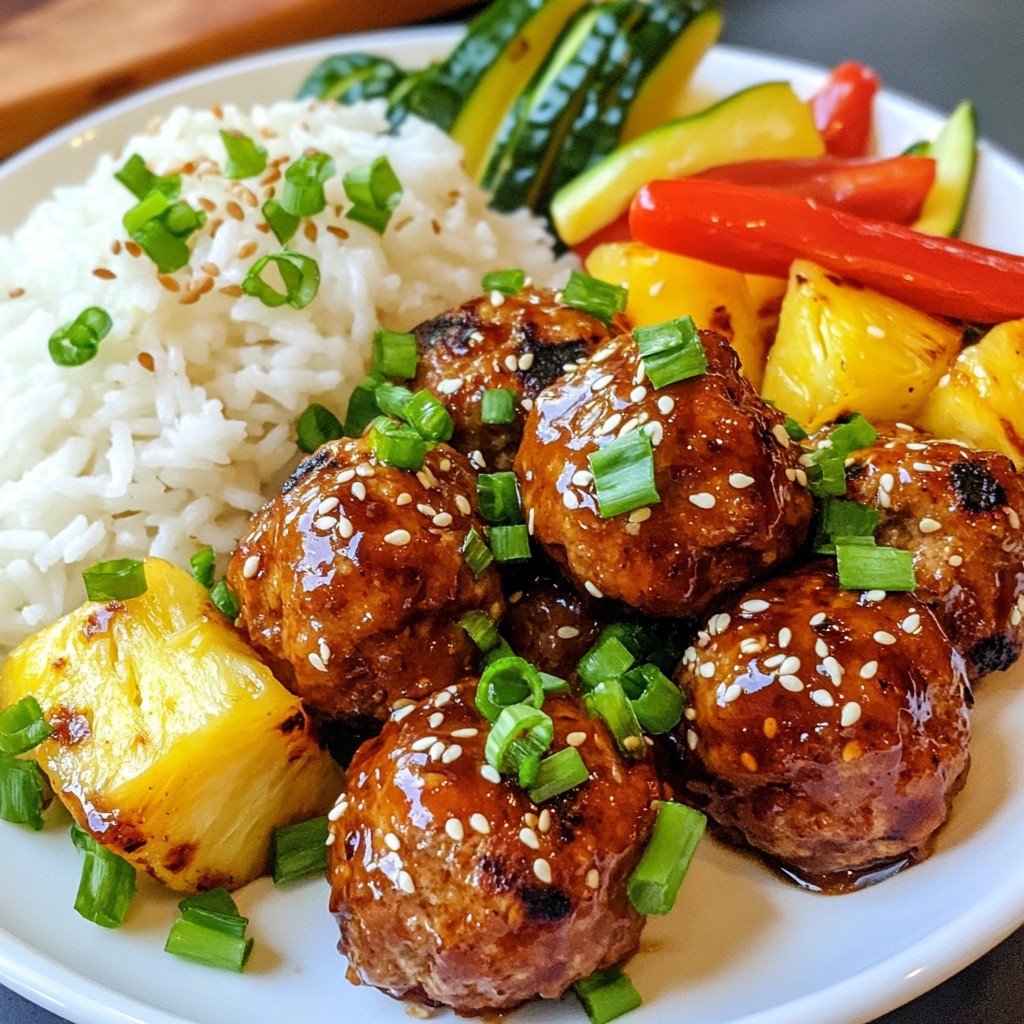 Teriyaki Pineapple Turkey Meatballs Flavorful Twist