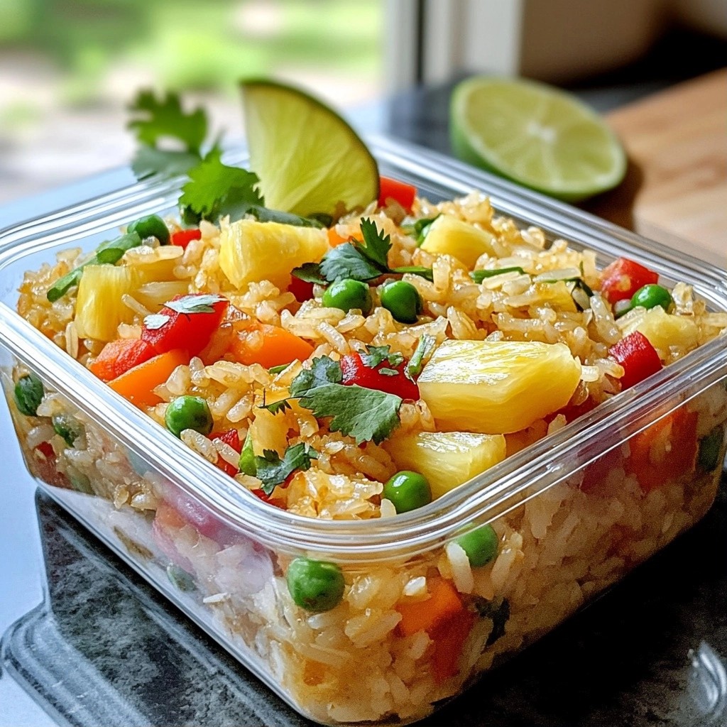 Zesty Meal Prep Pineapple Fried Rice Quick and Easy Recipe