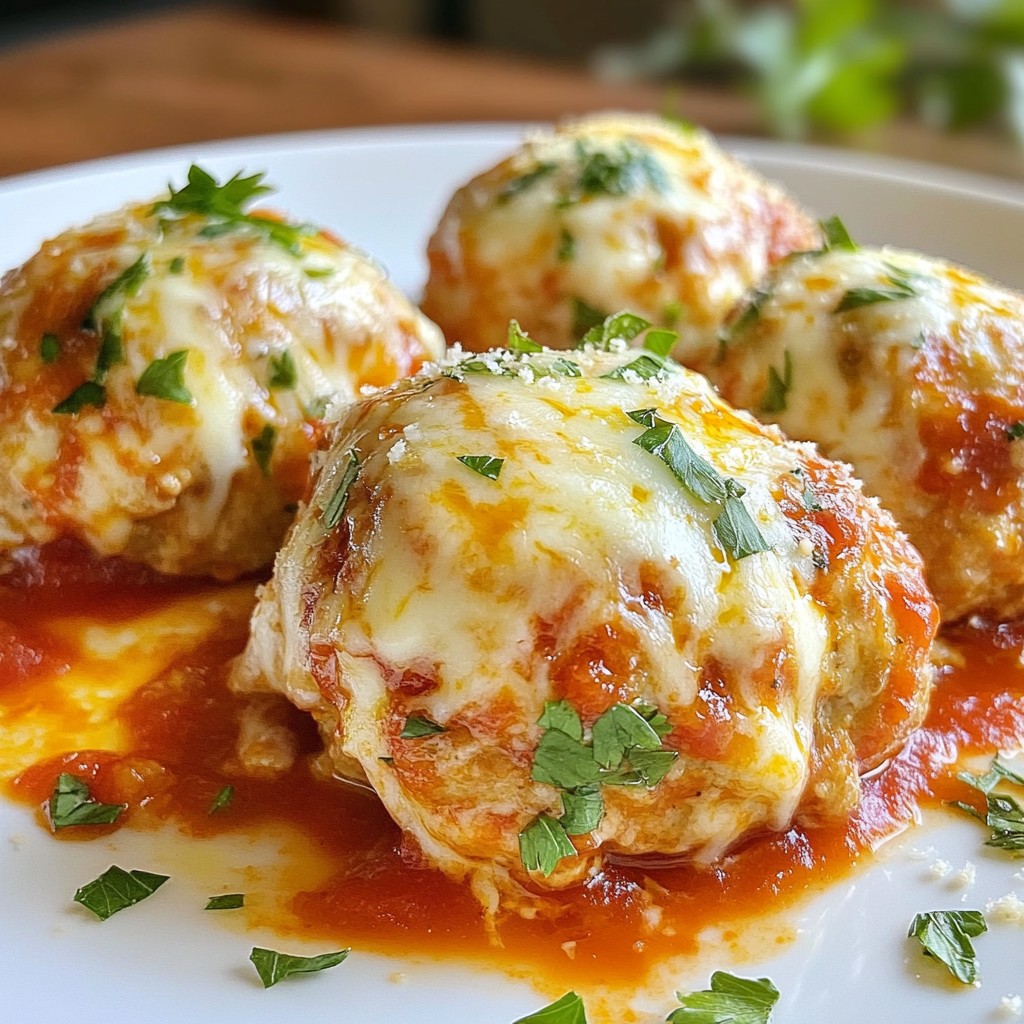 Chicken Parmesan Meatballs Flavorful and Simple Dish