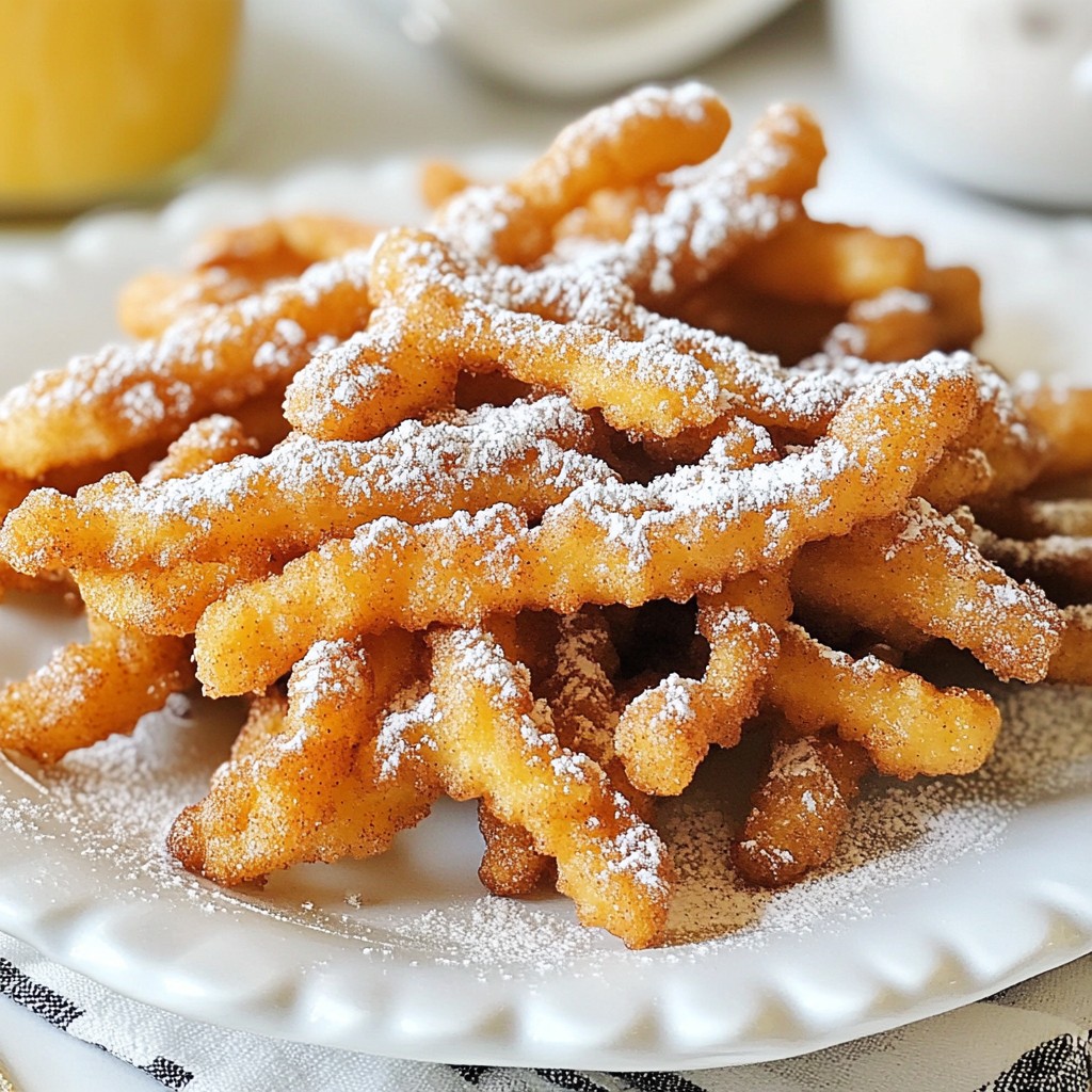 Cinnamon Sugar Funnel Cake Fries Irresistible Treat
