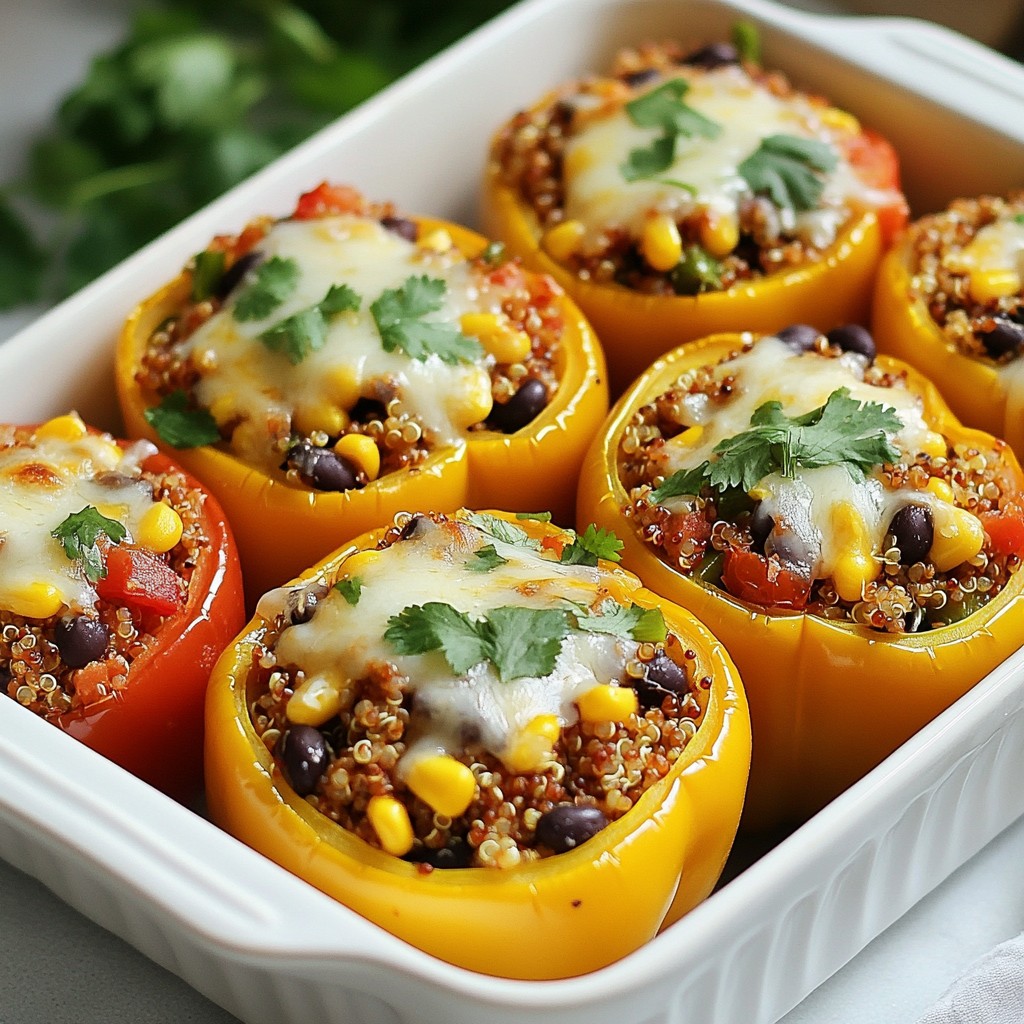 Hearty Meal Prep Quinoa Stuffed Peppers Delight