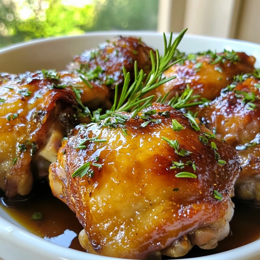 Savory Meal Prep Balsamic Glazed Chicken Thighs Delight