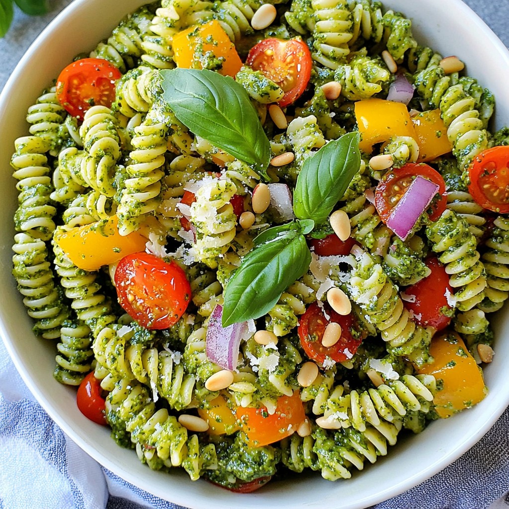 Basil Pesto Pasta Salad Fresh and Flavorful Delight