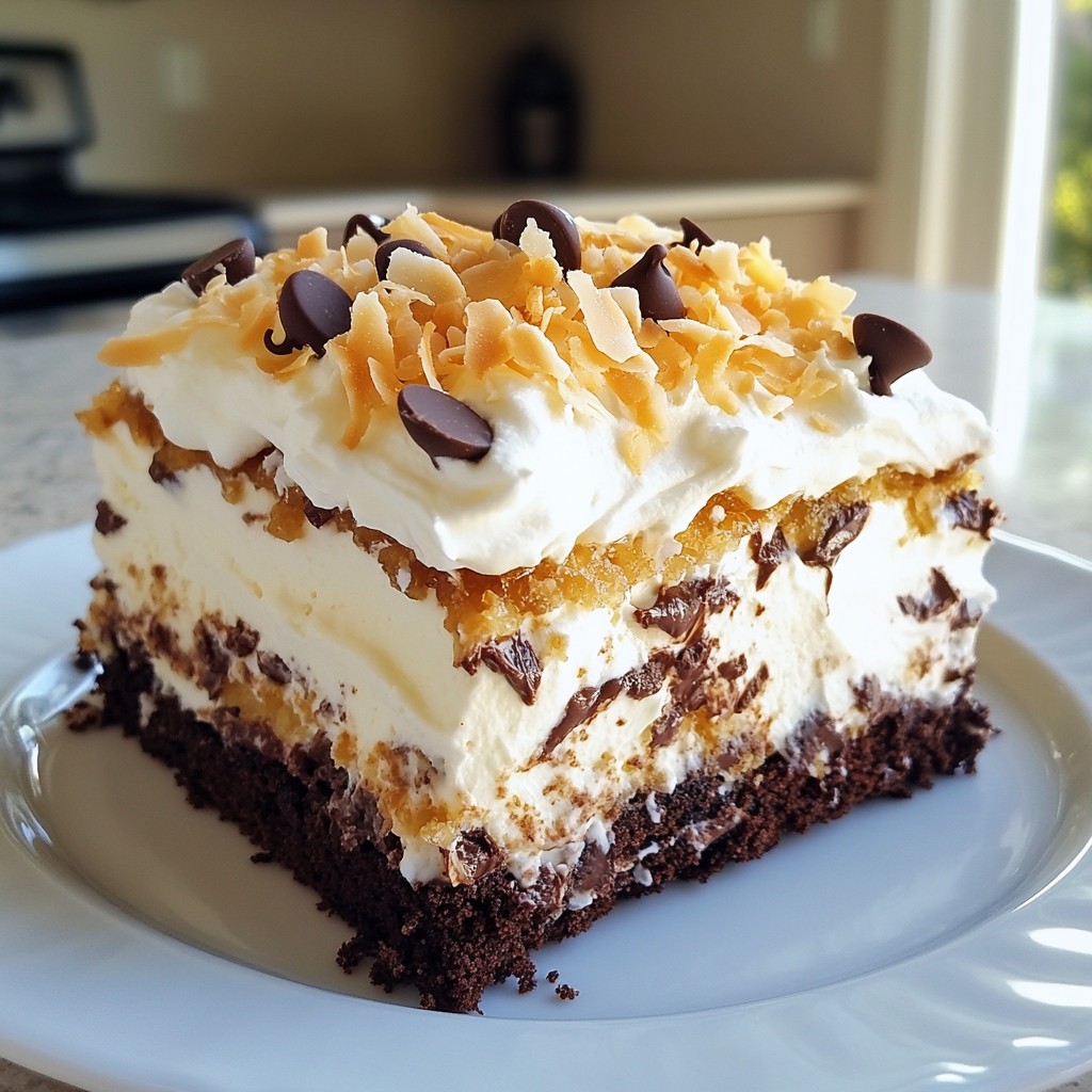 Chocolate Coconut Poke Cake Simple and Irresistible Treat