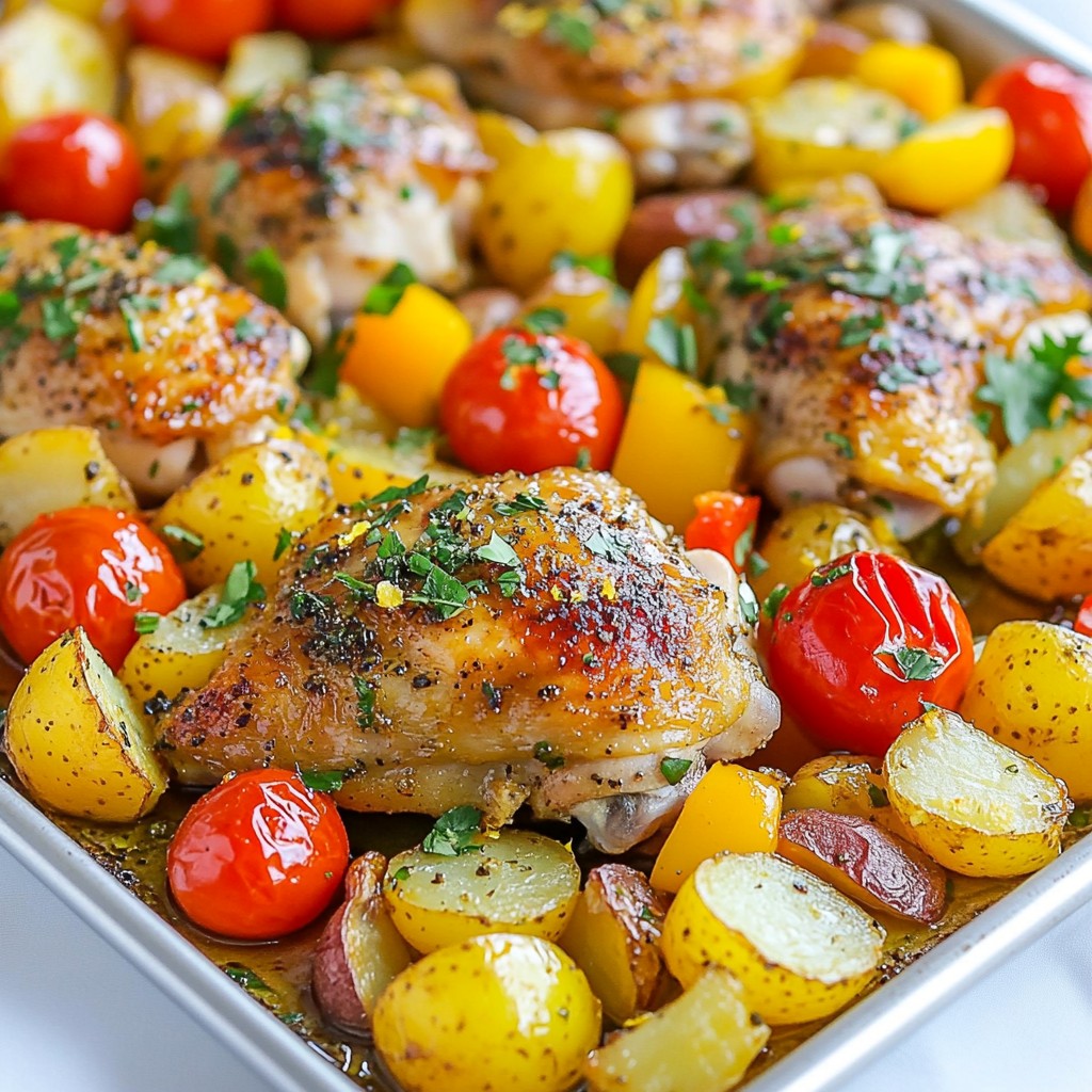 Greek Chicken Sheet Pan Dinner Simple and Flavorful Meal
