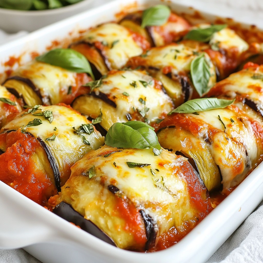 Eggplant Parmesan Rollatini Mouthwatering Delight Recipe