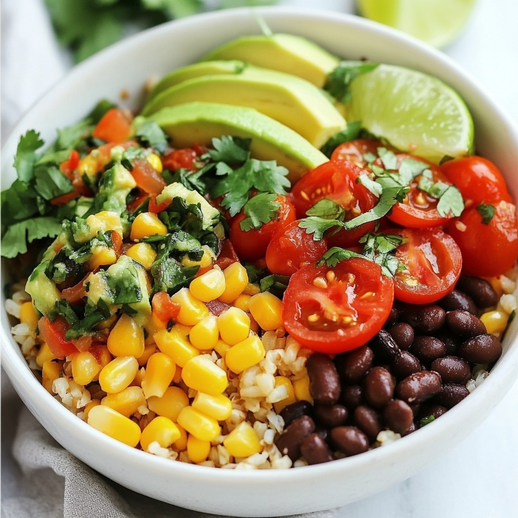 Veggie-packed Meal Prep Burrito Bowls with Black Beans