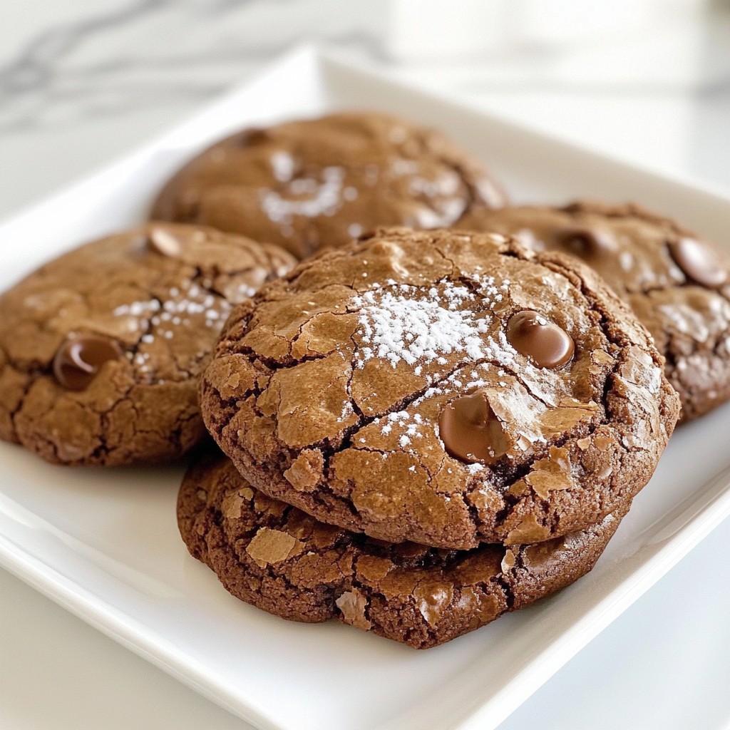 Chocolate Fudge Brownie Cookies Simple and Tasty Treat