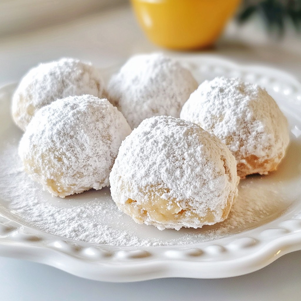 Cinnamon Sugar Snowball Cookies Delightful Holiday Treat