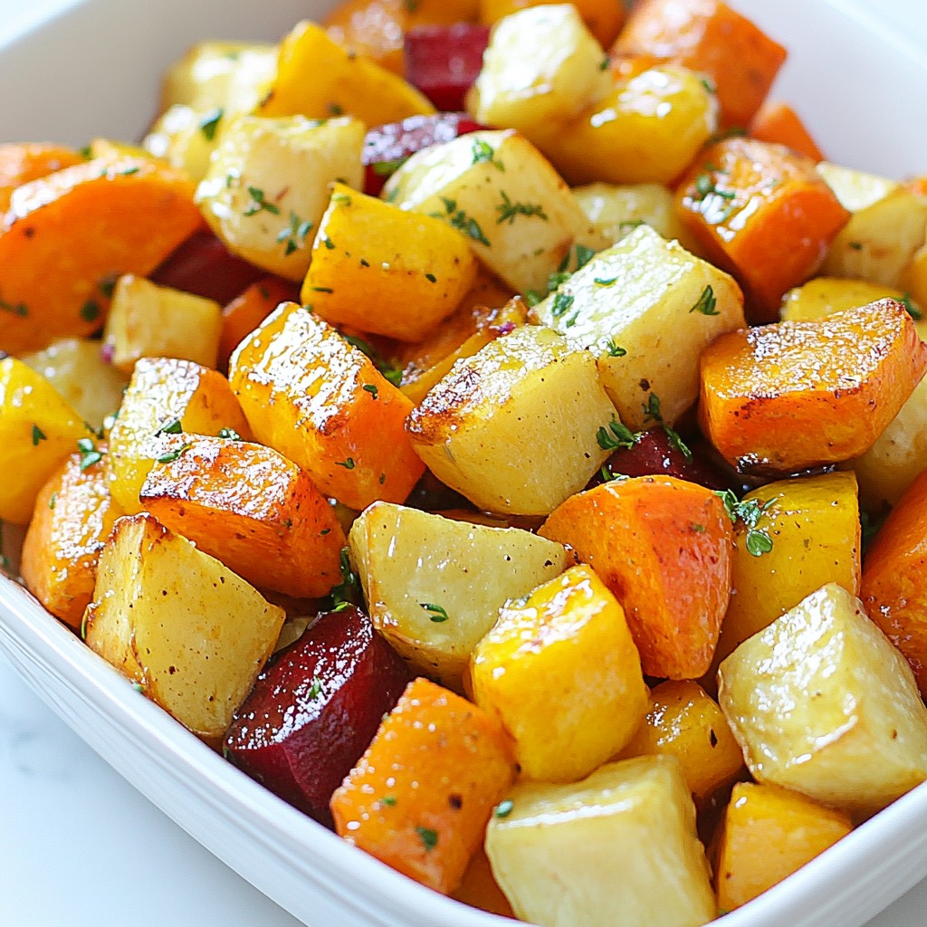 Maple Dijon Roasted Root Vegetables Flavorful Side Dish