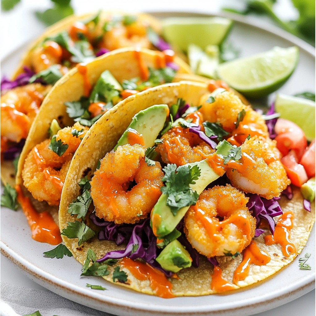 Spicy Buffalo Shrimp Tacos Flavorful and Quick Meal