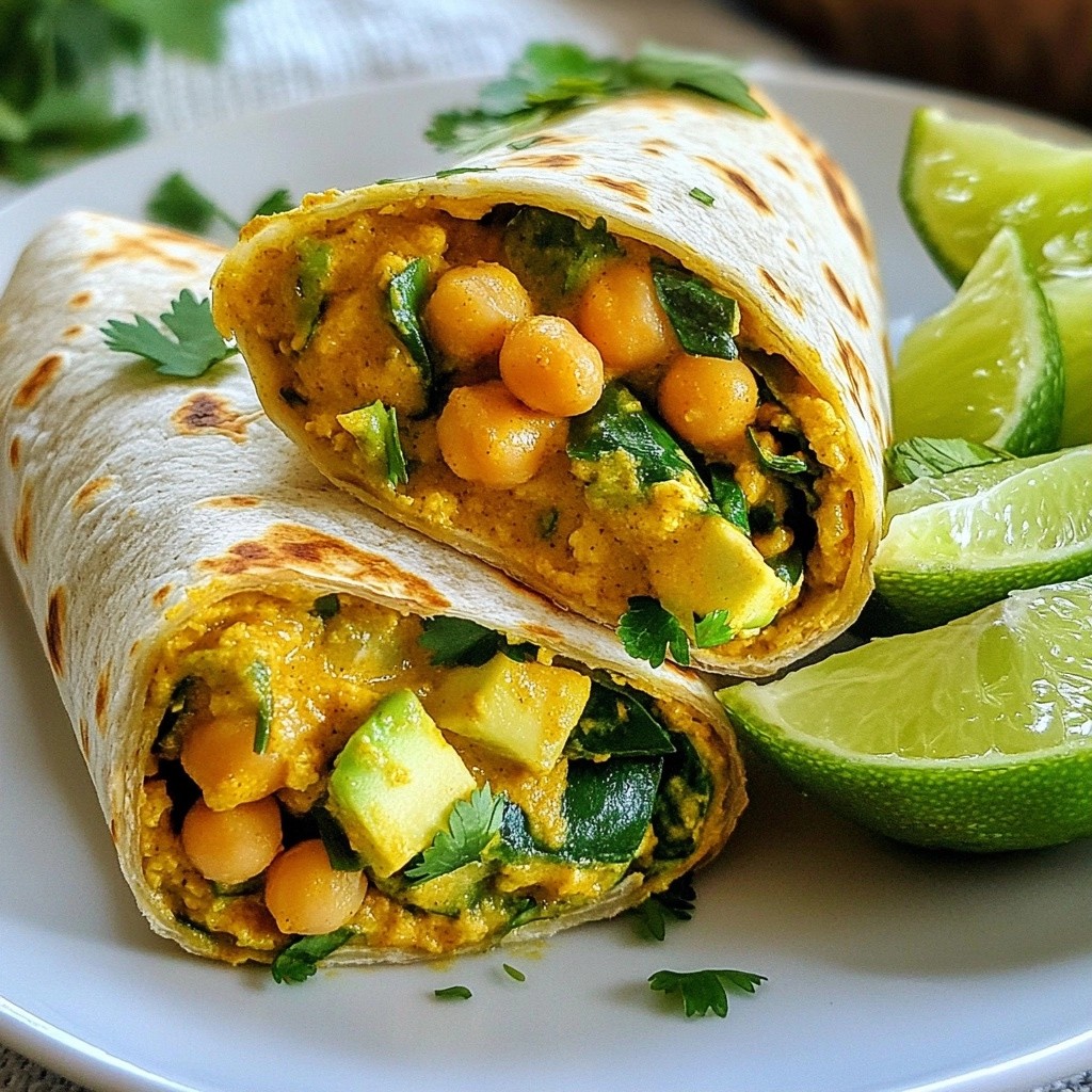 Spicy Meal Prep Chickpea Curry Wraps for Quick Meals
