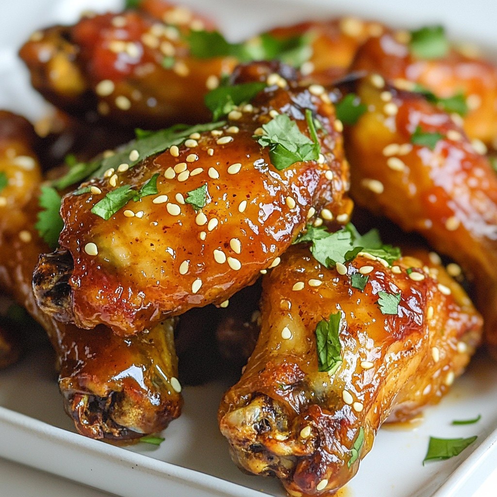 Spicy Honey Glazed Chicken Wings Irresistible Flavor