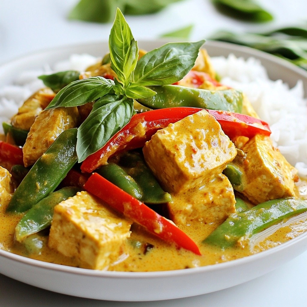 Spicy Meal Prep Thai Green Curry Tofu Delight