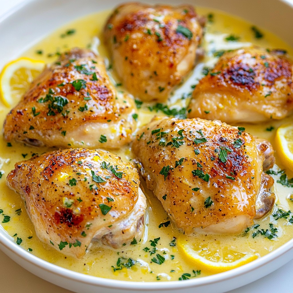 Creamy Lemon Garlic Chicken Skillet Flavorful Delight