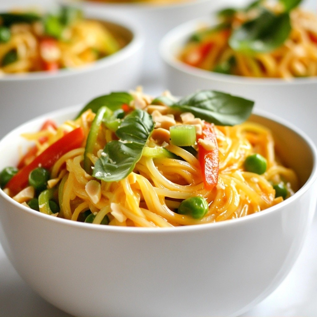 Spicy Meal Prep Thai Red Curry Noodles Delight