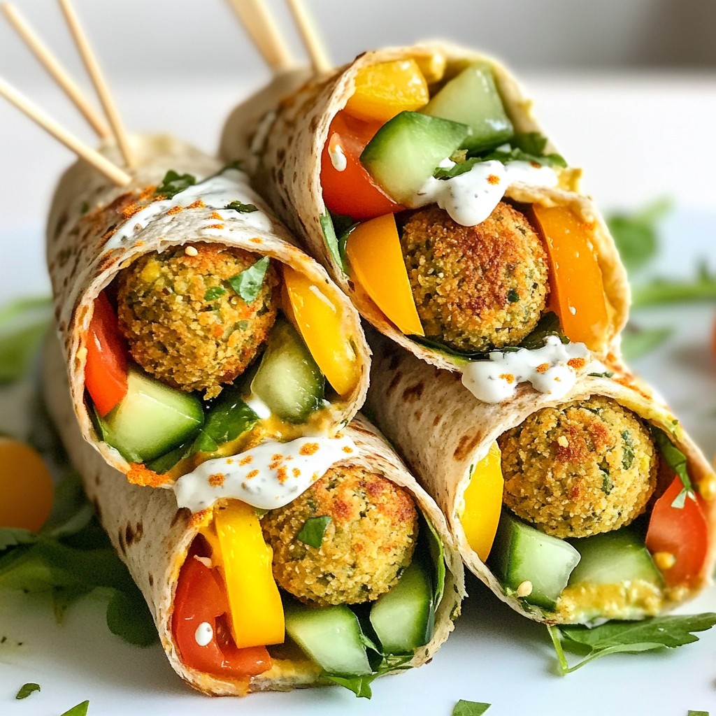Crispy Meal Prep Baked Falafel Wraps Delightful Dish