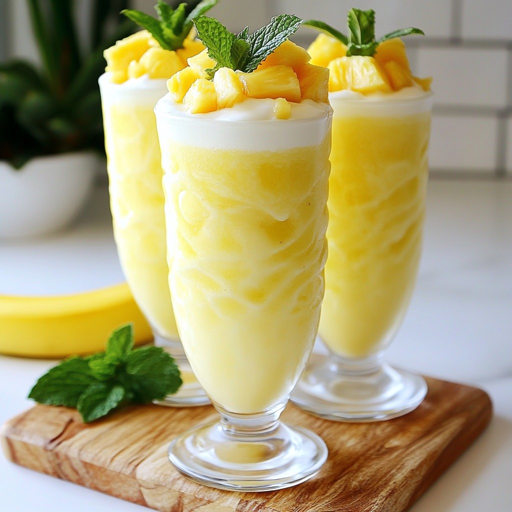 Pineapple Coconut Smoothie Refreshing Summer Treat