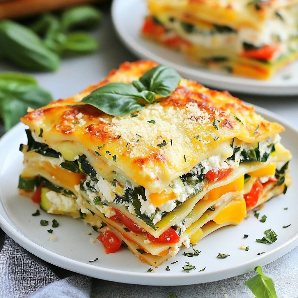 Cheesy Freezer-Friendly Vegetable Lasagna Delight