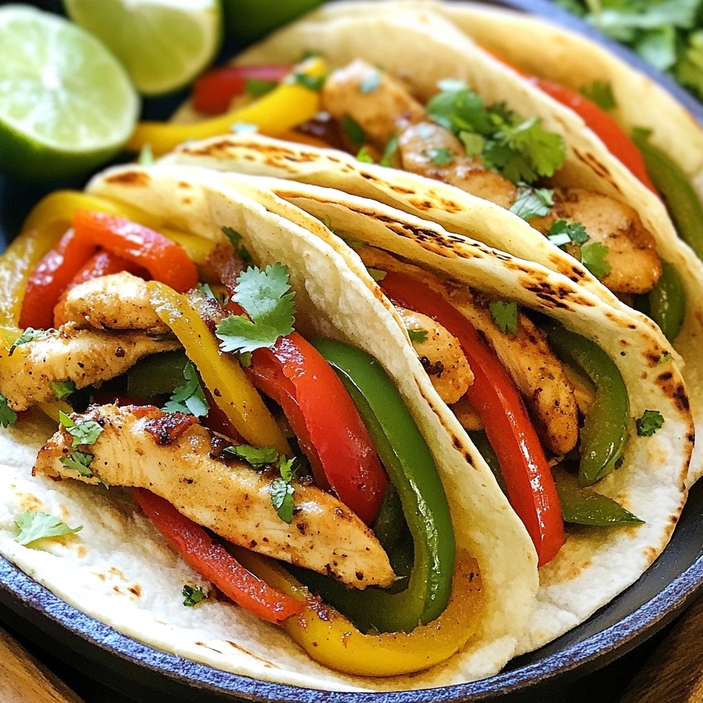 Zesty Freezer-Friendly Lime Chicken Fajitas Delight