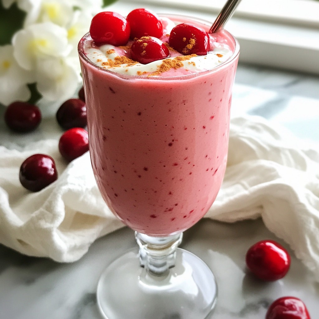 Cherry Vanilla Smoothie Refreshing and Nutritious Treat