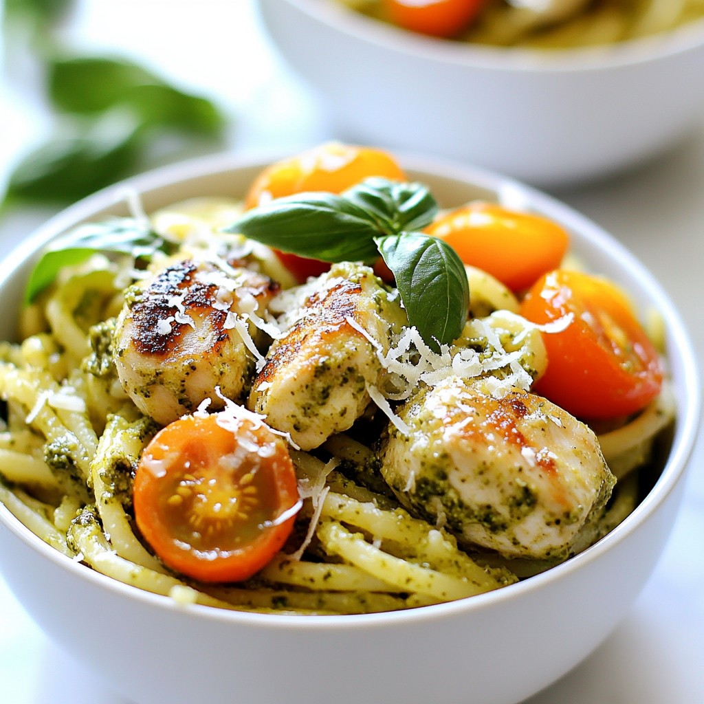 Creamy Pesto Chicken Pasta Quick and Easy Recipe