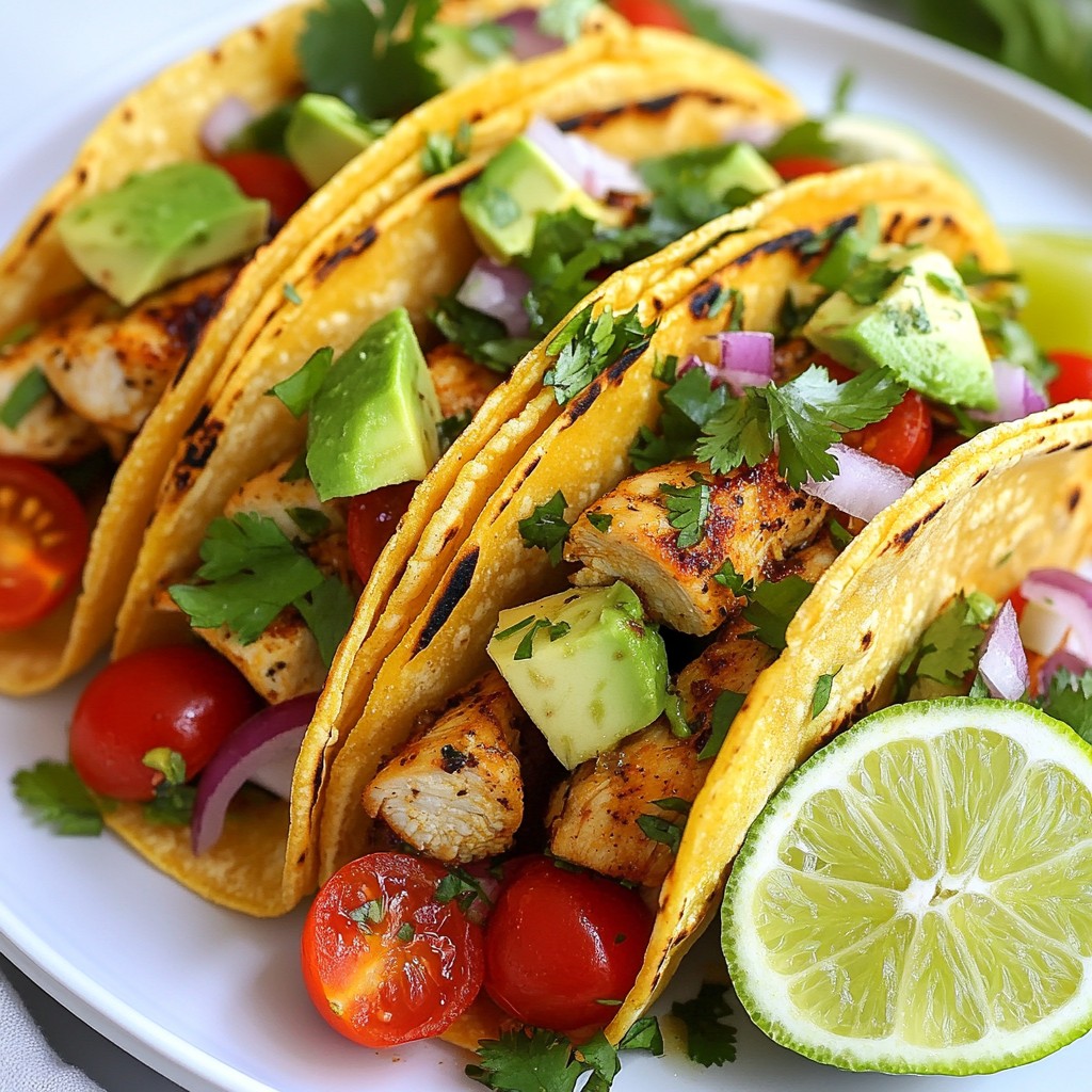 Zesty Meal Prep Lime Cilantro Chicken Tacos Recipe