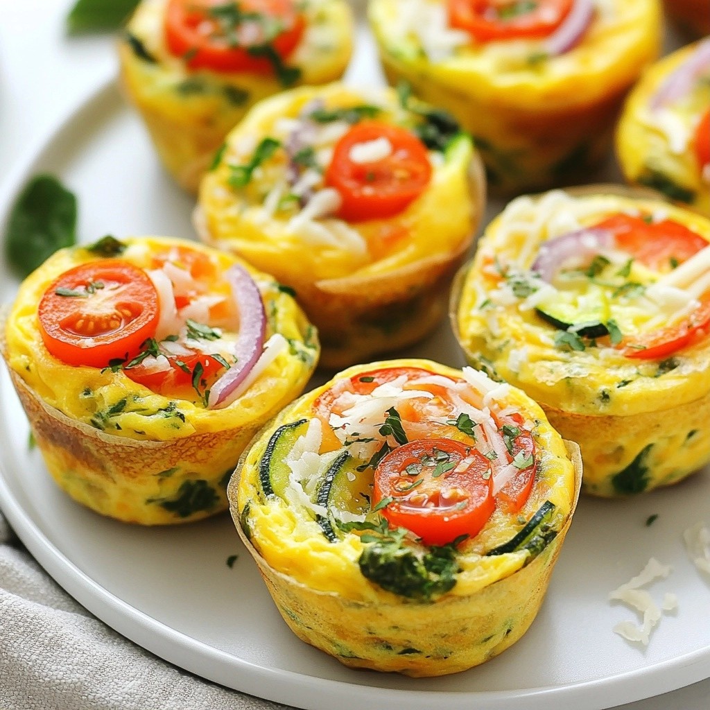 Savory Meal Prep Mini Vegetable Frittatas Recipe