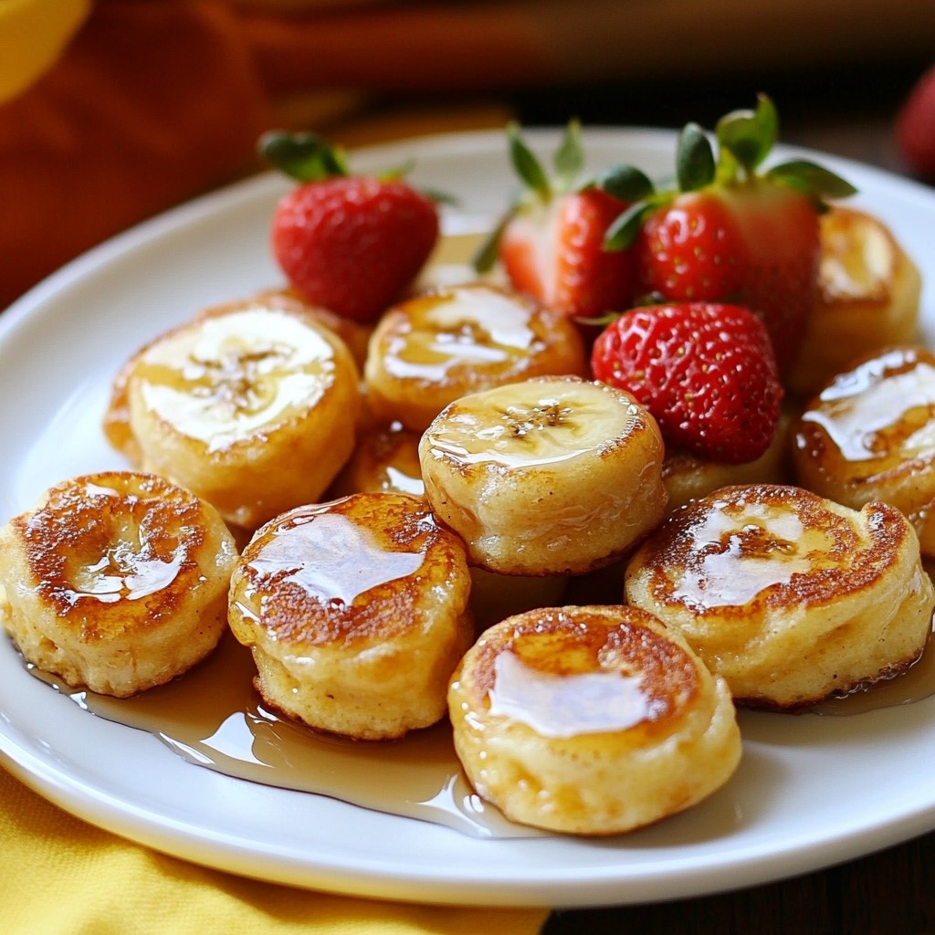 Strawberry Banana Pancake Bites Simple and Tasty Treat