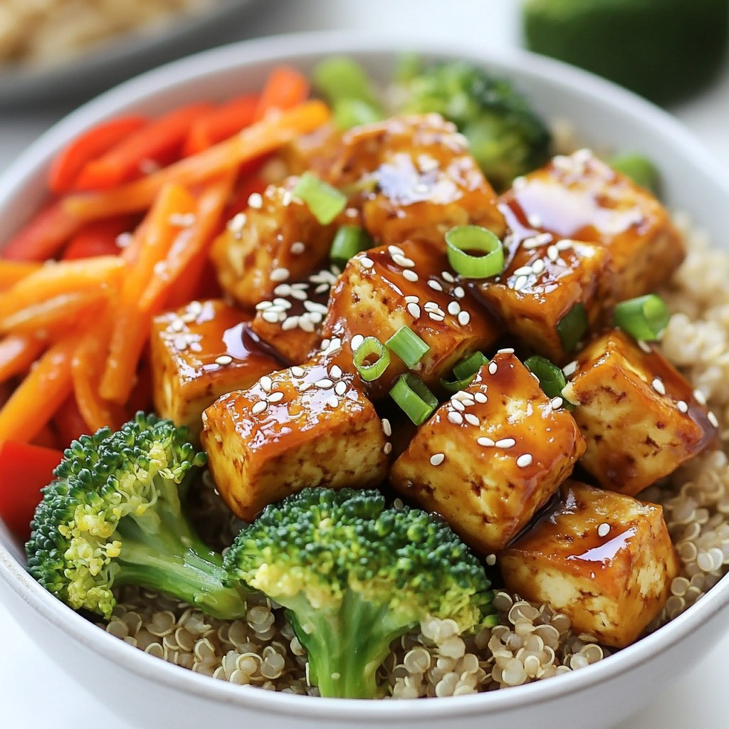 Flavorful meal prep Teriyaki Tofu Bowls Recipe