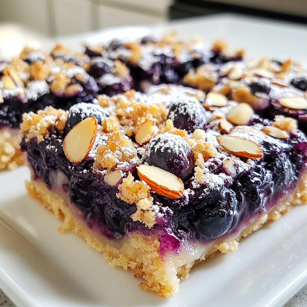 Blueberry Almond Crumble Bars Delightful and Easy Treat