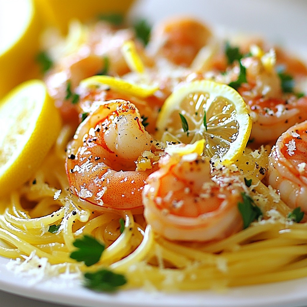 Lemon Garlic Shrimp Pasta Quick and Simple Recipe