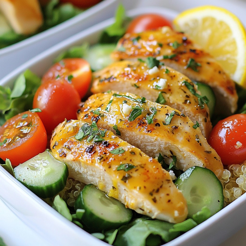 Zesty Meal Prep Lemon Herb Chicken Bowls Recipe