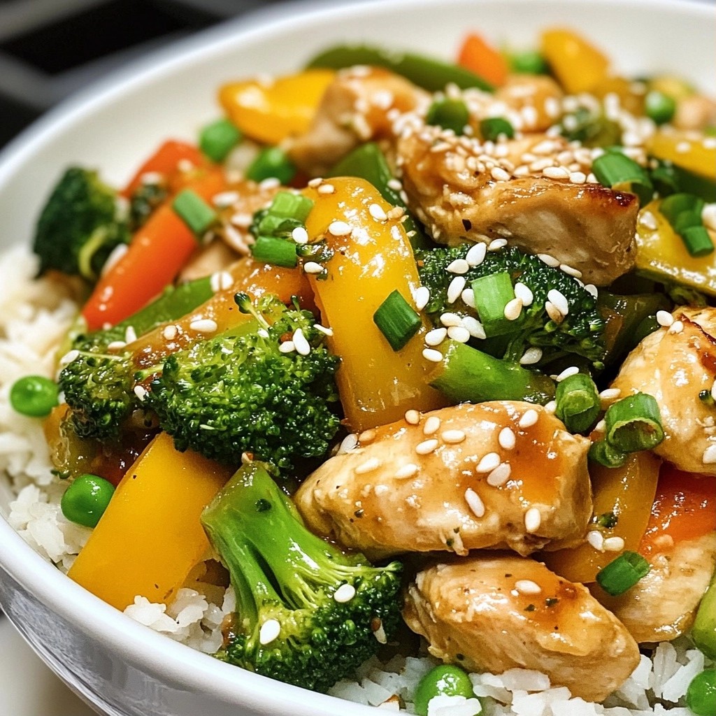 Savory Meal Prep Garlic Chicken and Veggie Stir Fry