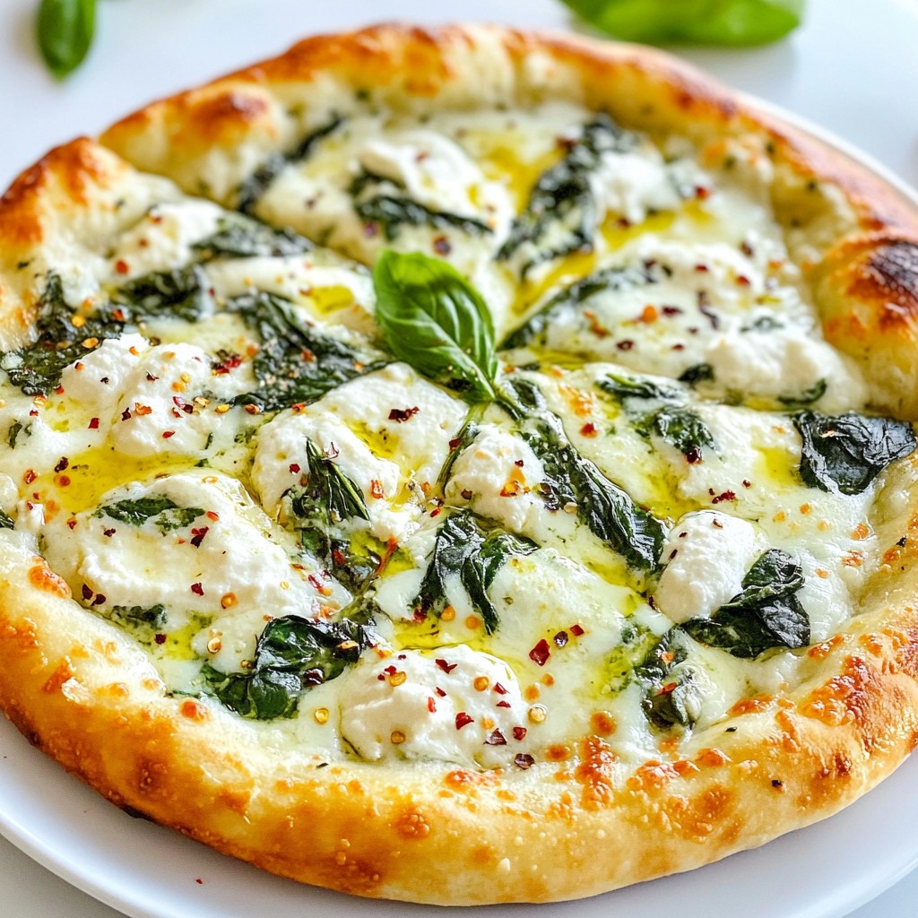 Creamy Spinach Alfredo Pizza Flavorful and Simple Dish