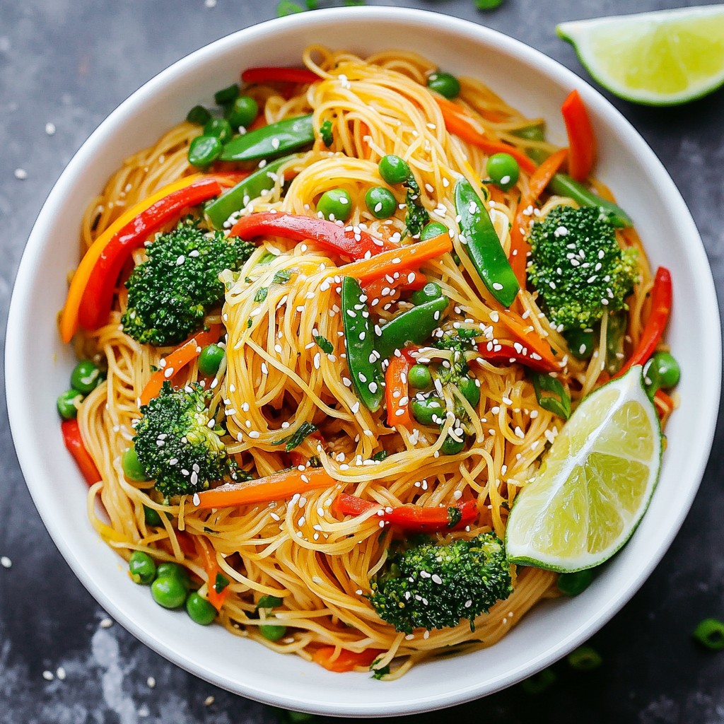 Sesame Ginger Noodle Stir-Fry Quick and Tasty Meal