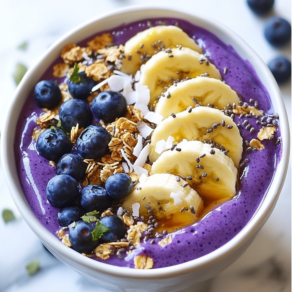 Blueberry Banana Smoothie Bowl Delightful and Fresh