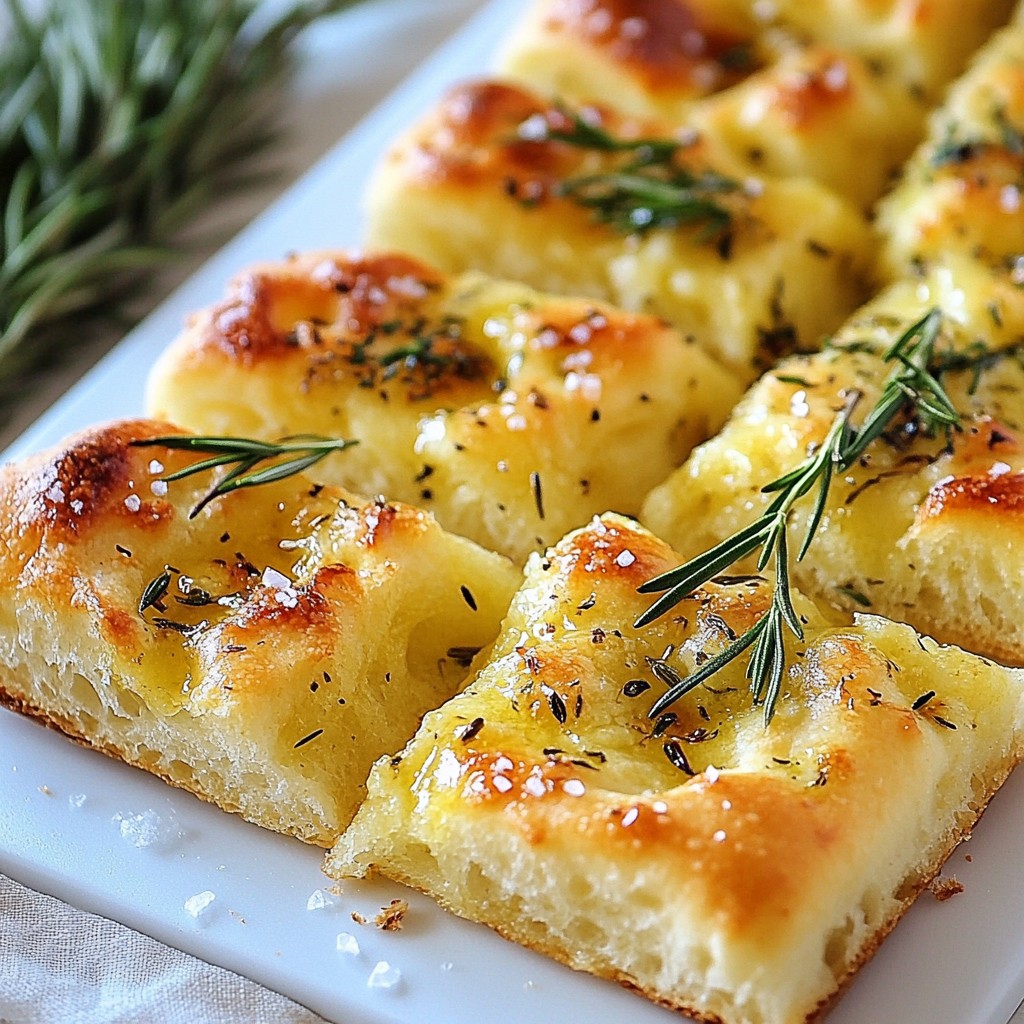 Garlic Herb Focaccia Bread Easy and Flavorful Recipe