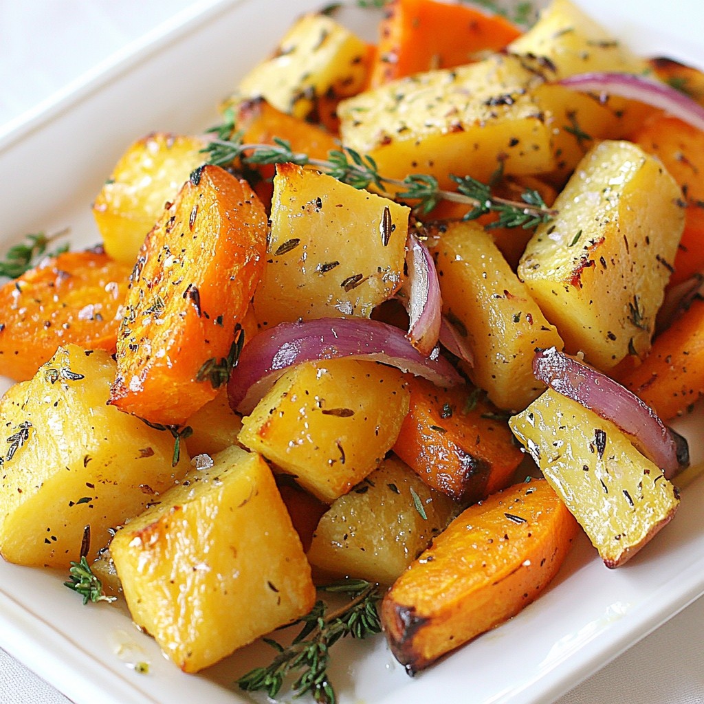 Garlic Herb Roasted Root Vegetables Savory Delight