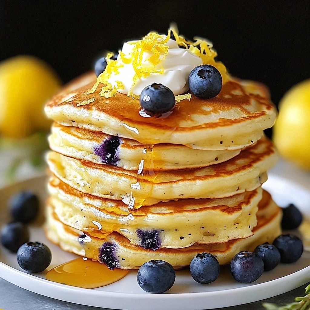 Lemon Blueberry Greek Yogurt Pancakes Simple Delight