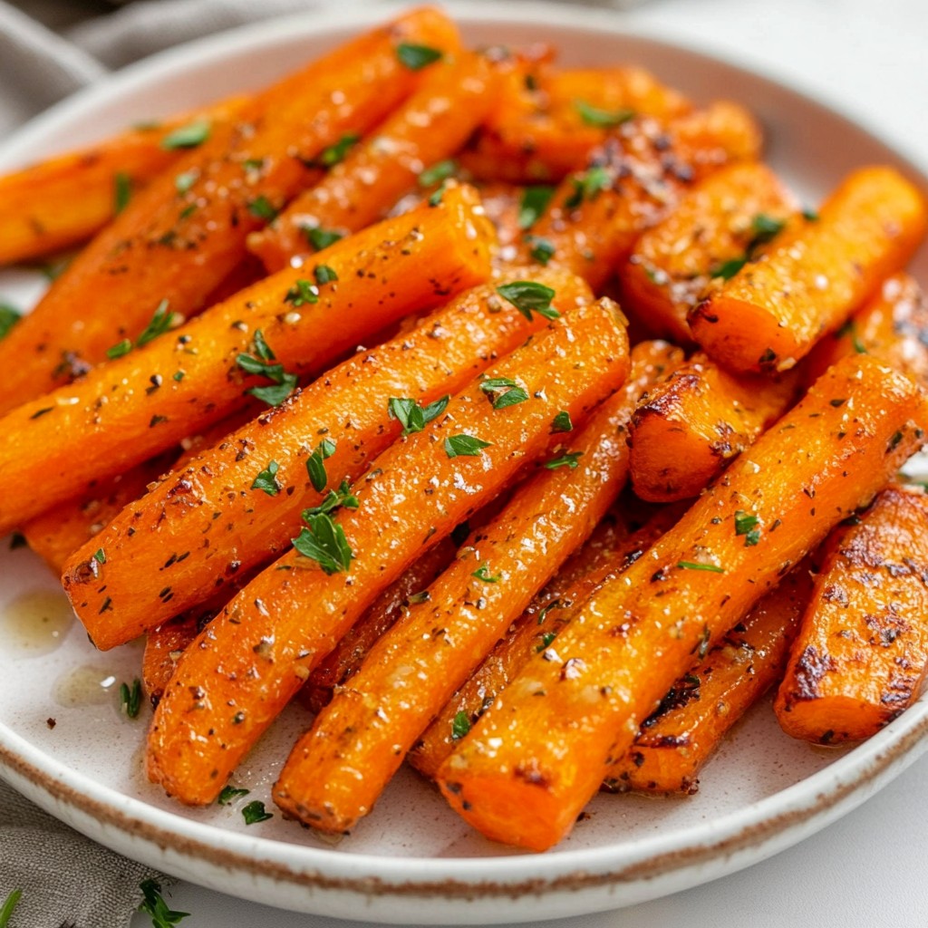 Garlic Butter Roasted Carrots Delightful Side Dish