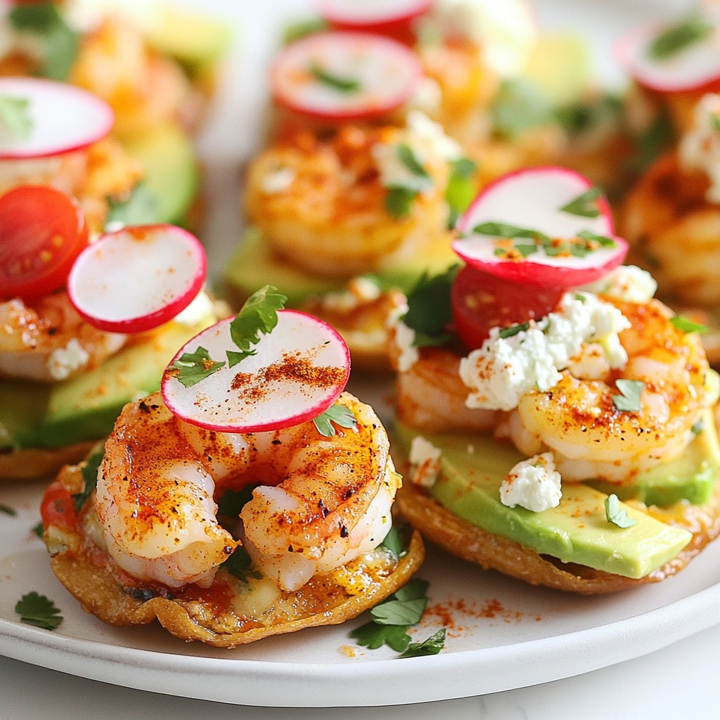 Spicy Shrimp Tostada Bites Flavorful Experience