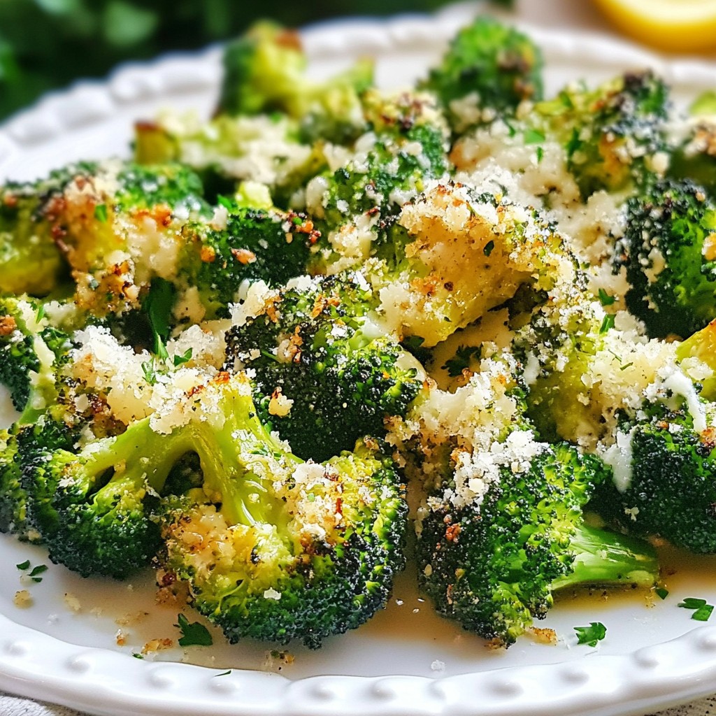 Garlic Parmesan Roasted Broccoli Flavorful and Easy Side