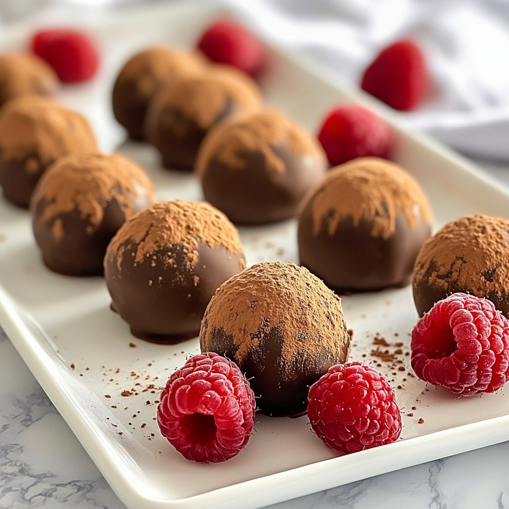 Chocolate Raspberry Truffles Decadent Treat Recipe